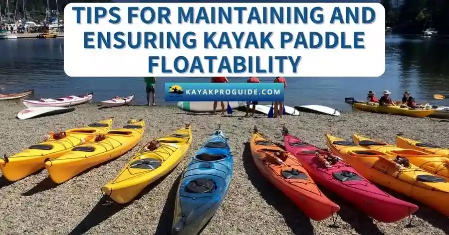 Tips for Maintaining and Ensuring Kayak Paddle Floatability